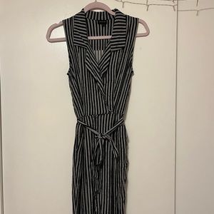 Pinstripe pantsuit